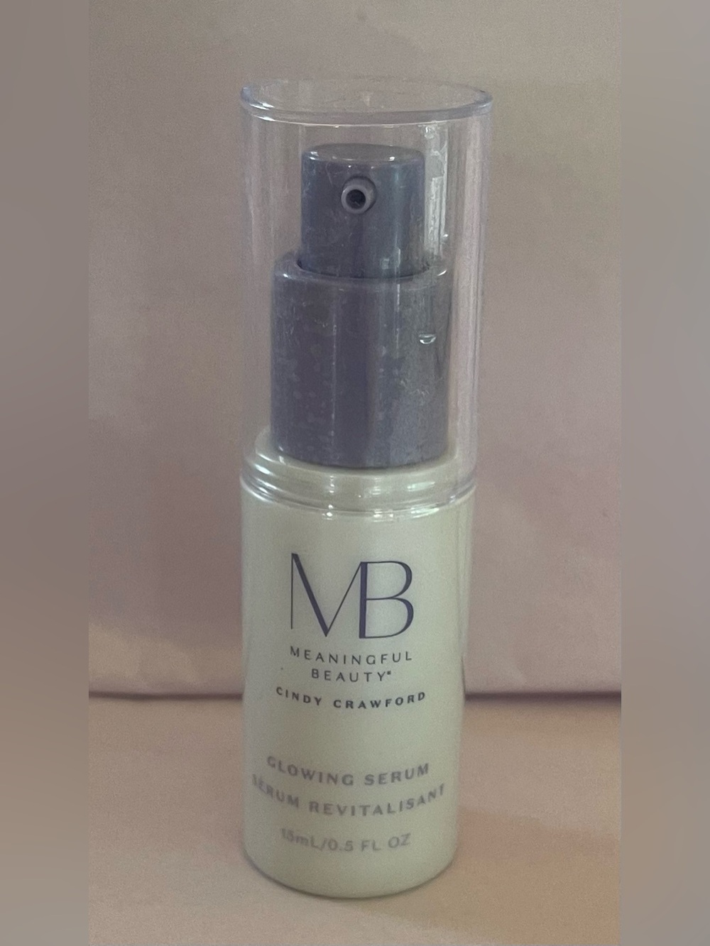 Meaningful Beauty Primer Serum Pump - Cream & Silver